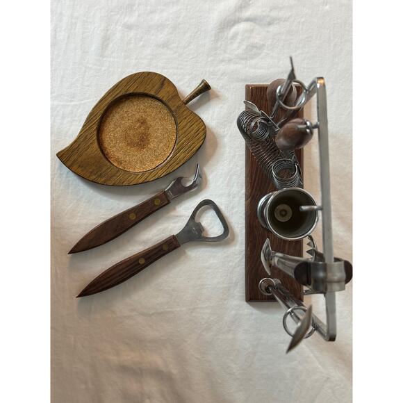 Vintage Mid Century Modern Bar Tool Set, Japan, - Picture 4 of 7